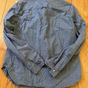 GAP-Blue Polka Dot Button-Up Shirt